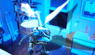 Illustration for article titled The first photos of the Blue Beetle's live-action transformation
